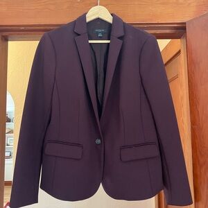 Ann Taylor Women's Plum Single-Button Blazer